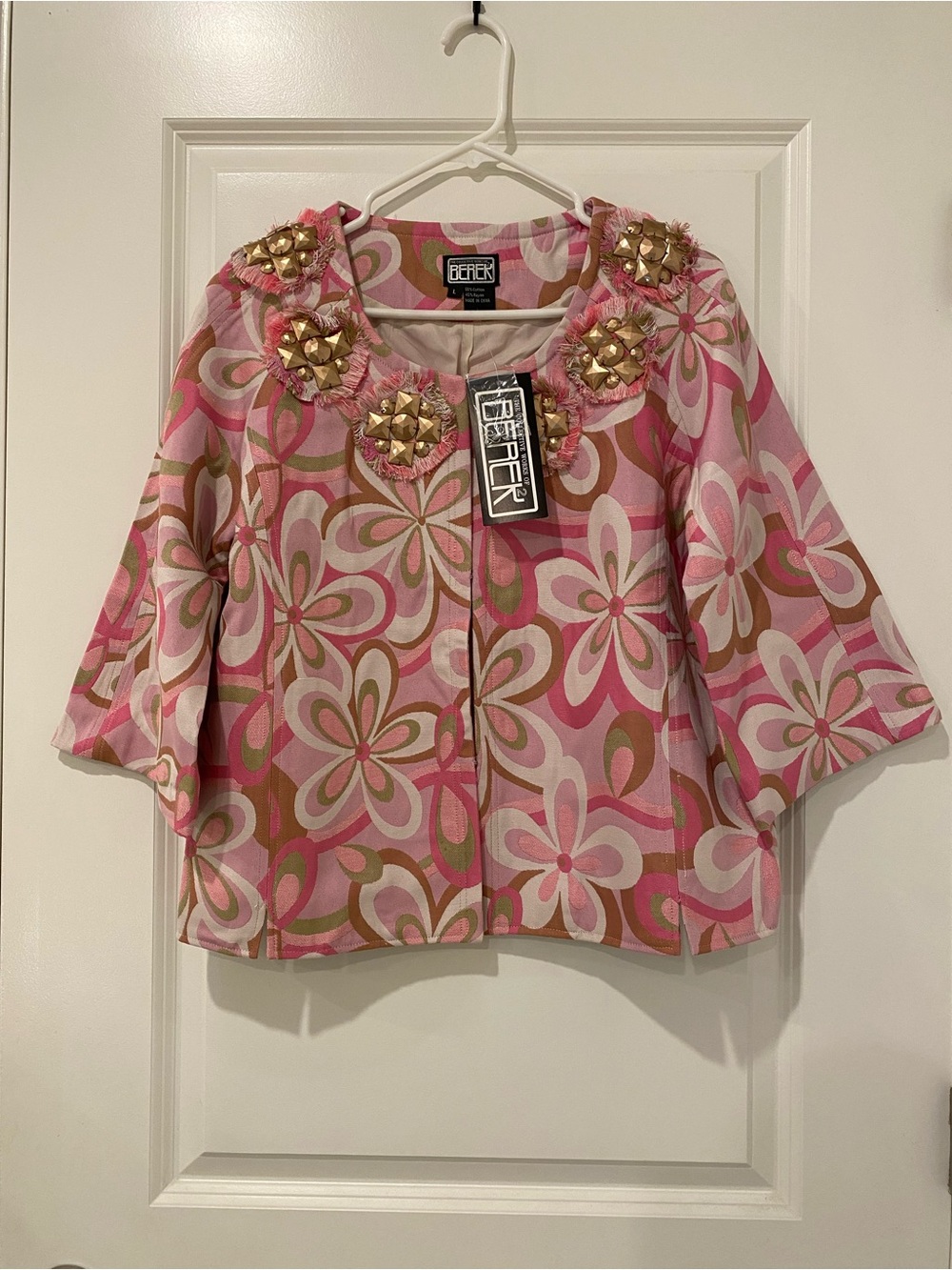 Berek Embellished Floral Jacket NWT Large Multicolored - Picture 4 of 11